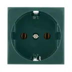 Розетка с з/к, без шторок (зеленый) LK45 | 851319 | Ecoplast
