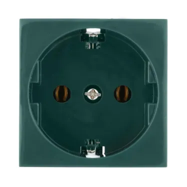 Розетка с з/к, без шторок (зеленый) LK45 | 851319 | Ecoplast