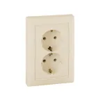                  Valena DIY Розетка двойная с заземлением слоновая кость  | 695616 | Legrand
               