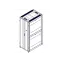 Шкаф Uniprom. 48U-800/1200. боковые панели 4шт. черный