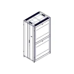 Шкаф Uniprom. 48U-800/1200. боковые панели 4шт. черный