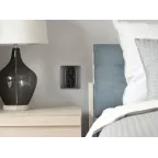 Розетка двойная с заземлением - Legrand Inspiria - со шторками в сборе 16А 250В безвинтовые зажимы - антрацит | 673758 | Legrand