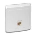 ЭТЮД Розетка компьютерная RJ45 категория 5 белая