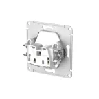                  ATLASDESIGN РОЗЕТКА без заземления со шторками, 16А, мех., быстрозажим. клем., СТАЛЬ
               