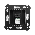 Avanti Компьютерная розетка RJ-45 в стену, кат.6 одинарная,, Черный матовый