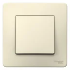 BLANCA скрытой установки одноклавишный выключатель (cх.1), 10A, 250B, молочный