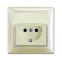 ABB Basic 55 Сл. кость Розетка с/з 16А 250В, IP44, в сборе | 2018-0-1504  | 2CKA002018A1504 | ABB