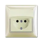 ABB Basic 55 Сл. кость Розетка с/з 16А 250В, IP44, в сборе | 2018-0-1504  | 2CKA002018A1504 | ABB