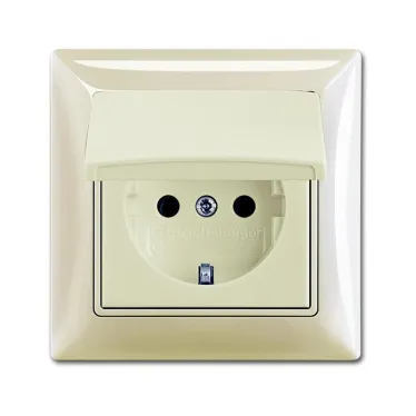 ABB Basic 55 Сл. кость Розетка с/з 16А 250В, IP44, в сборе | 2018-0-1504  | 2CKA002018A1504 | ABB