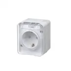 AtlasDesign Profi54 розетка с заземлением со шторками IP54 16А 250B, БЕЛЫЙ, Россия
