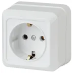                  2Э-202-01 Intro Розетка 2P+E Schuko, 16А-250В, ОУ, б.м.п., Quadro, белый | Б0038841 | Intro
               