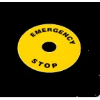 Комплект желтых табличек "Emergency Stop", 90мм (уп. 2 шт.) КОМПЛЕКТ ТАБЛИЧЕК MTB2-F12 (2 ШТ.) | 53445 | ОВЕН