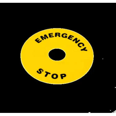 Комплект желтых табличек "Emergency Stop", 90мм (уп. 2 шт.) КОМПЛЕКТ ТАБЛИЧЕК MTB2-F12 (2 ШТ.) | 53445 | ОВЕН