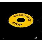 Комплект желтых табличек, круг, "Emergency Stop", 60мм (уп. 2 шт.) КОМПЛЕКТ ТАБЛИЧЕК MTB2-F07 (2 ШТ.) | 43380 | ОВЕН