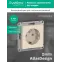 Розетка ATLASDESIGN с заземлением 16А механизм бежевый