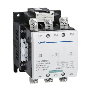 Контактор вакуумный CJX1-500/22K 500А(АС3) 2НО+2НЗ AC/DC 110В 50/60Гц | 275714 | CHINT