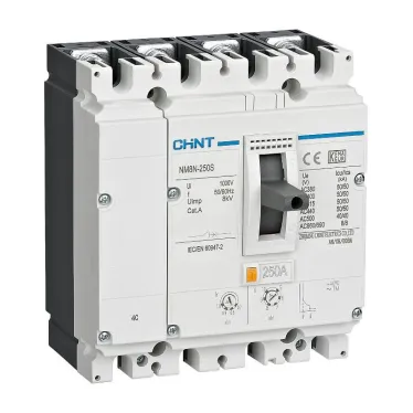 Выключатель автоматический NM8N-250R TM 4P 250А 150кА с регулируемым термомагнитным расцепителем (R)