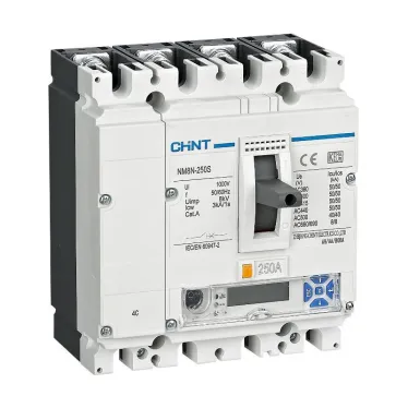 Выключатель автоматический NM8N-250Q EM 4P 32А 70кА с электр. расцепителем, LCD (R) | 271396 | CHINT