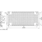 Плата монтажная перфорированная 225х600мм