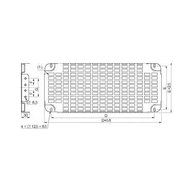 Плата монтажная перфорированная 225х600мм
