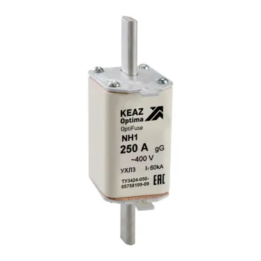 Вставка плавкая OptiFuse NH1-80-400AC-0-gG-УХЛ3 | 144690 | КЭАЗ