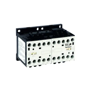 Мини-контактор реверсивный с подключением силовой цепи OptiStart K-MCP-09-30-10-D220 | 335741 | КЭАЗ