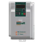                  Преобразователь частоты DEKV060-2.2кВт 1 фаза 220В с торм. модулем | DEKV060G2R2S2B | DEKraft
               