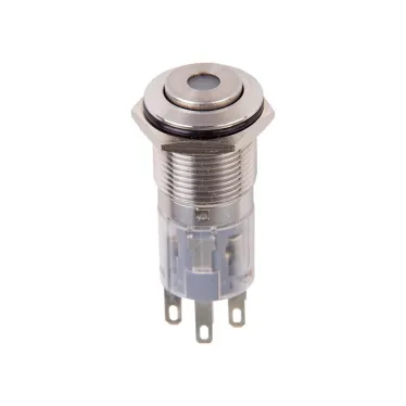 Кнопка антивандальная Ø16 250В Б/Фикс (5с) (ON)-OFF/(OFF)-ON зеленая | 36-3265 | REXANT