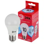                  Лампа светодиодная 10 Вт груша нейтральный RED LINE LED A60-10W-840-E27 R Е27 / E27
               