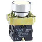 Кнопка управления NP2-BA11 без подсветки белая, 1НО, IP40 (R) | 573954 | CHINT