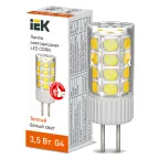                  Лампа светодиодная CORN капсула 3,5Вт 230В 3000К керамика G4 IEK
               