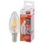 Лампа светодиодная LED 5Вт E14 CLB60D тепло-бел, Filament диммируемая,прозр.свеча OSRAM