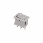                  Выключатель клавишный 250V 6А (3с) ON-ON серый Mini | 36-2133 | REXANT
               