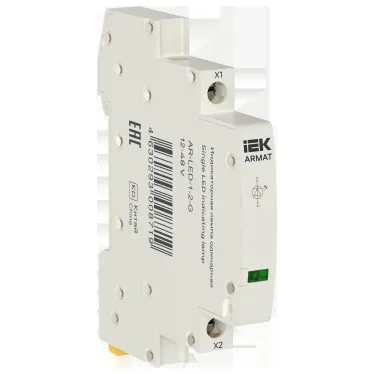 ARMAT Лампа индикаторная одинарная LED 12-48В AC/DC зеленая IEK