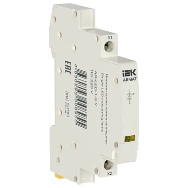 ARMAT Лампа индикаторная одинарная LED 110-220В DC желтая IEK