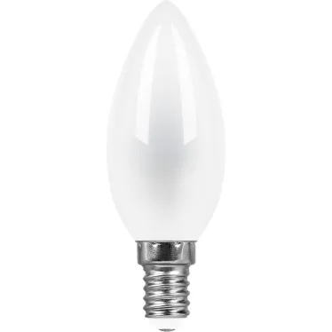 Лампа светодиодная LED 9вт Е14 теплый матовая свеча FILAMENT