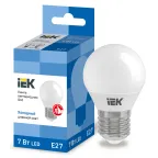 Лампа светодиодная G45 шар 7Вт 230В 6500К E27 IEK