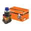 Кнопка ABLFP-22 синий d22мм неон/230В 1з+1р  | SQ0704-0007 | TDM