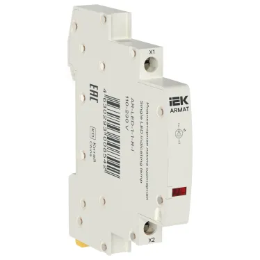 ARMAT Лампа индикаторная одинарная мигающая LED 110-230В AC красная IEK
