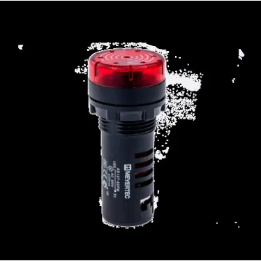 Звонок с подсветкой, 80дБ, красный 220V AC MT22-SM220 | 53447 | ОВЕН