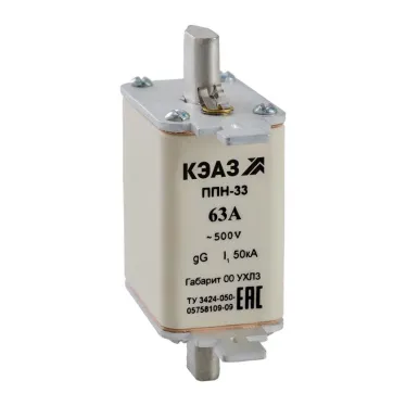 Вставка плавкая ППН-33-X3-00-6А-УХЛ3 | 111357 | КЭАЗ