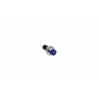 Выключатель-кнопка металл 220V 2А (2с) (ON)-OFF Ø10.2 синяя Mini | 36-3332 | REXANT