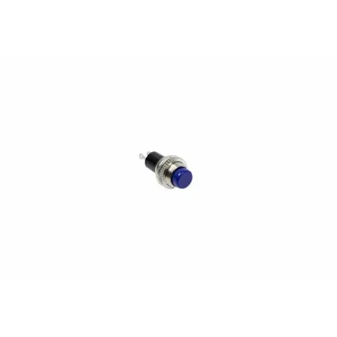 Выключатель-кнопка металл 220V 2А (2с) (ON)-OFF Ø10.2 синяя Mini | 36-3332 | REXANT