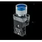 Кнопка с LED подсветкой, синяя, 220V AC/DC, 1NO, мет. MTB2-BW3663 | 58208 | ОВЕН