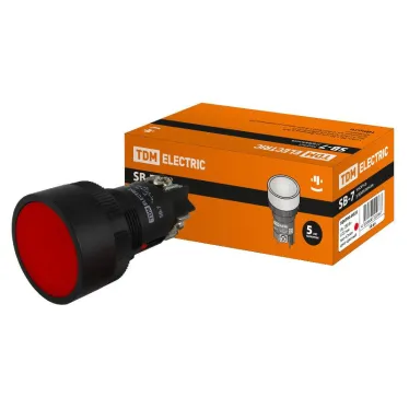 Кнопка SВ-7 "Стоп" красная 1р d22мм/230В  | SQ0704-0025 | TDM