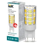                  Лампа светодиодная CORN капсула 3,5Вт 230В 4000К керамика G9 IEK
               