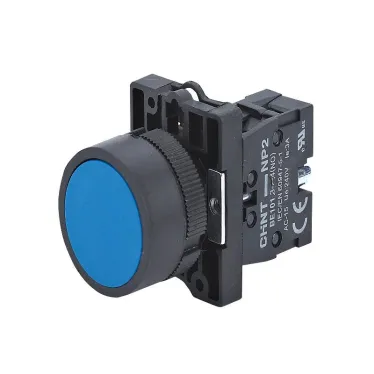 Кнопка управления NP2-EA62 без подсветки синяя 1НЗ, IP40 (R) | 575557 | CHINT