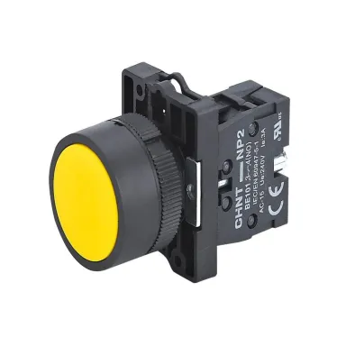 Кнопка управления NP2-EA51 без подсветки желтая 1НО, IP40 (R) | 574086 | CHINT