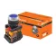 Кнопка ABLFS-22 синий d22мм неон/230В 1з+1р  | SQ0704-0011 | TDM