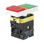 Двойная кнопка NP2-BW8465 белый корпус, 1НО+1НЗ, AC/DC230В (LED), IP40 (R) | 574789 | CHINT